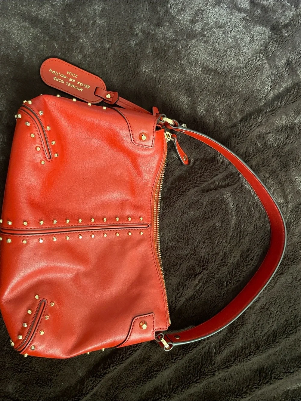 Michael Kors Astor Studded Shoulder Bag